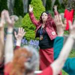 Pamela Bond during a remembrance for missing and murdered Indigenous people at Edmonds Lutheran Church in Edmonds on Wednesday. (Kevin Clark / The Herald)