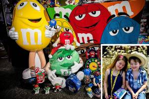 Maria Moore and her younger brother, T.J. Maria was 9 when she died in 2015. T.J., 14, has been collecting M&M’s items since and donated the collection to raise money for Seattle Children’s. (Submitted photo)