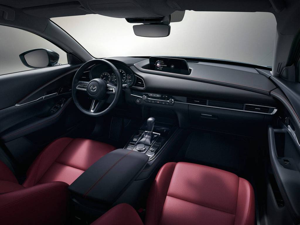 Red seats are exclusive to the 2022 Mazda CX-30 2.5 S Carbon Edition model. (Manufacturer photo)
