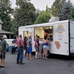 Das Bratmobile serves up German classics like currywurst, schnitzel, potato salad, frikadellen (seasoned pork-and-beef hamburgers) and more. (Photo courtesy of Ferdi Edrich)