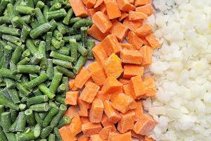 Caption: Incorporating frozen vegetables into your menu plan is a fast and cost-effective way to save money on rising food costs.