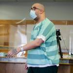 Lyon Nick Torns enters the courtroom for his sentencing Wednesday at Snohomish County Superior Court in Everett. (Kevin Clark / The Herald)