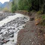 A washout last winter destroyed the Carbon River Trail, which was formerly a road in Mount Rainier National Park. (National Park Service photo via Enumclaw Courier-Herald, file)