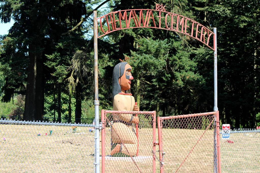 The Chemawa Indian School Cemetery sits on the outskirts of Salem, Oregon. Over 200 students from the school, including at least one girl from Tulalip, were buried here. (Isabella Breda / The Herald)