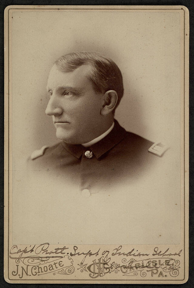 Lt. Richard Henry Pratt created the model for federal boarding schools for Native American children. He founded the Carlisle Indian School in 1879 in Pennsylvania. (Courtesy of the Carlisle Indian School Project)