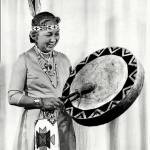 Harriette Shelton Dover, a survivor of the federal boarding school for Indigenous children in Tulalip, was credited with restoring the annual Salmon Ceremony and fighting for fishing rights. (Courtesy of Hibulb Cultural Center)