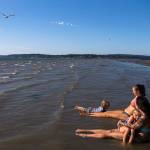 On summer afternoons, the sun warms the shallow water off Jetty Islands west shore. (Olivia Vanni / The Herald)