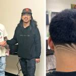 Ryan Laurente and Michael Salazar (left) opened their barbershop Split the Guard in Everetts Executive Beauty Suites during the pandemic, and have seen continued growth in their business since then.