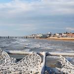 The 518-foot-tall Blackpool Tower looms over the north England seaside resort town.
