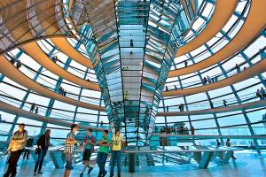 Inside the dome of the Reichstag, Germany’s parliament building. (Rick Steves' Europe)
