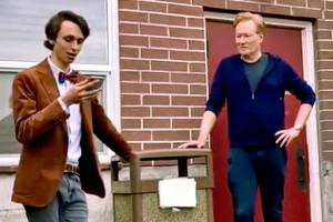 Basil Hassoun gives a speech at the "Conan Can" trash can dedication ceremony by City Hall in Langley, Washington, on June 10, 2022. (Submitted photo)