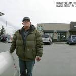 From the bodycam of Everett police officer Dan Rocha, Richard Rotter explains his possession of a firearm minutes before he allegedly shot and killed Rocha in a Starbucks parking lot in north Everett on March 25, 2022. (Everett Police Department)