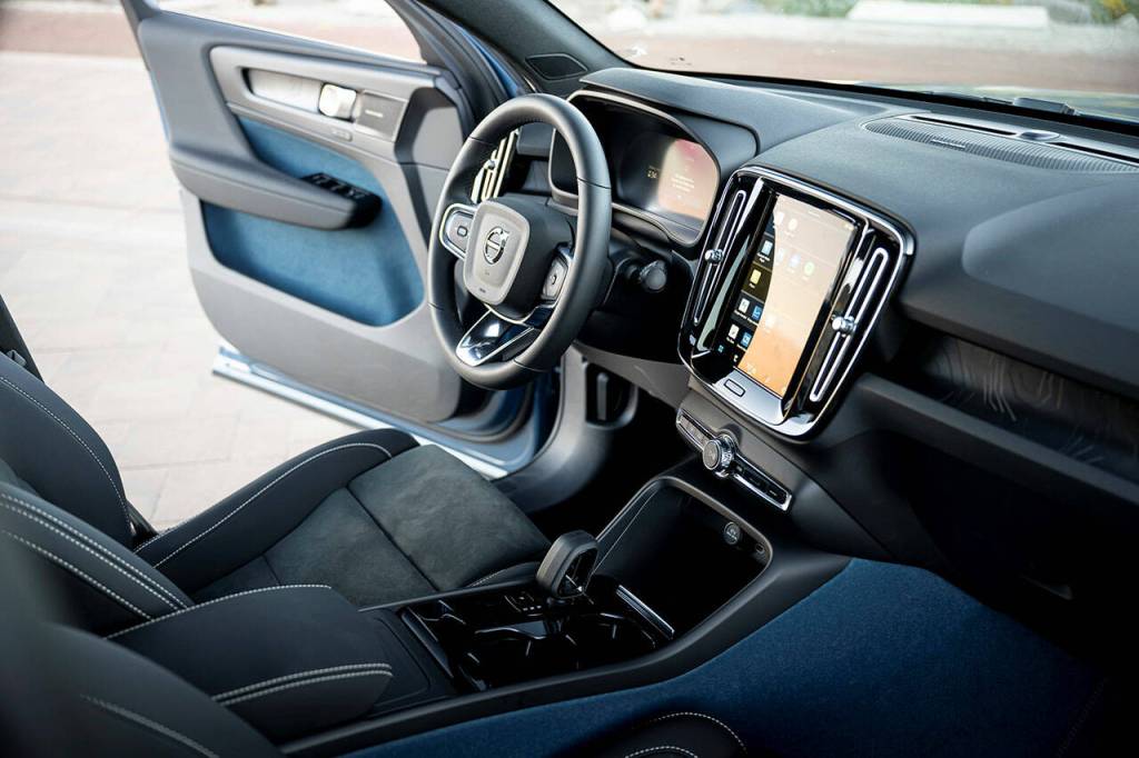 The 2022 Volvo C40 Recharge interior is completely leather-free. (Volvo)