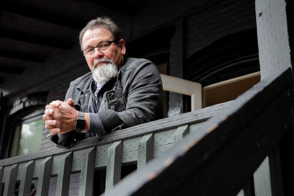 Mike Kersey at Nicks Place in Everett in June. (Kevin Clark / The Herald)