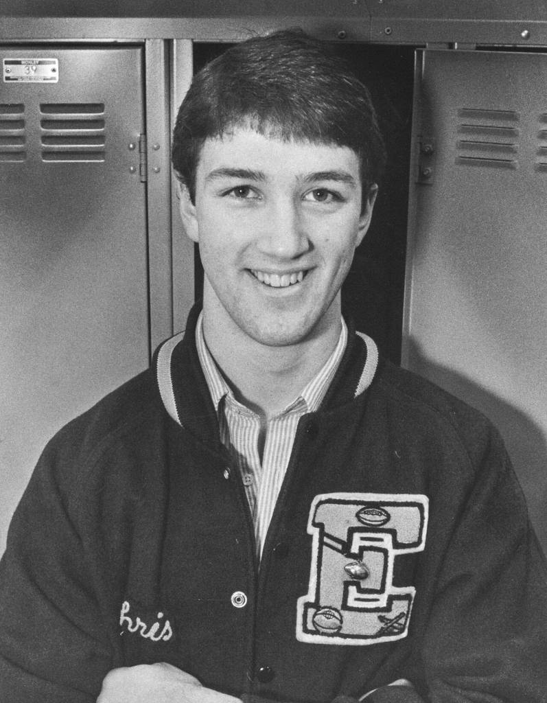 Pro Bowl quarterback Chris Chandler when he was a senior at Everett High School. (Michael Dunn / The Herald)