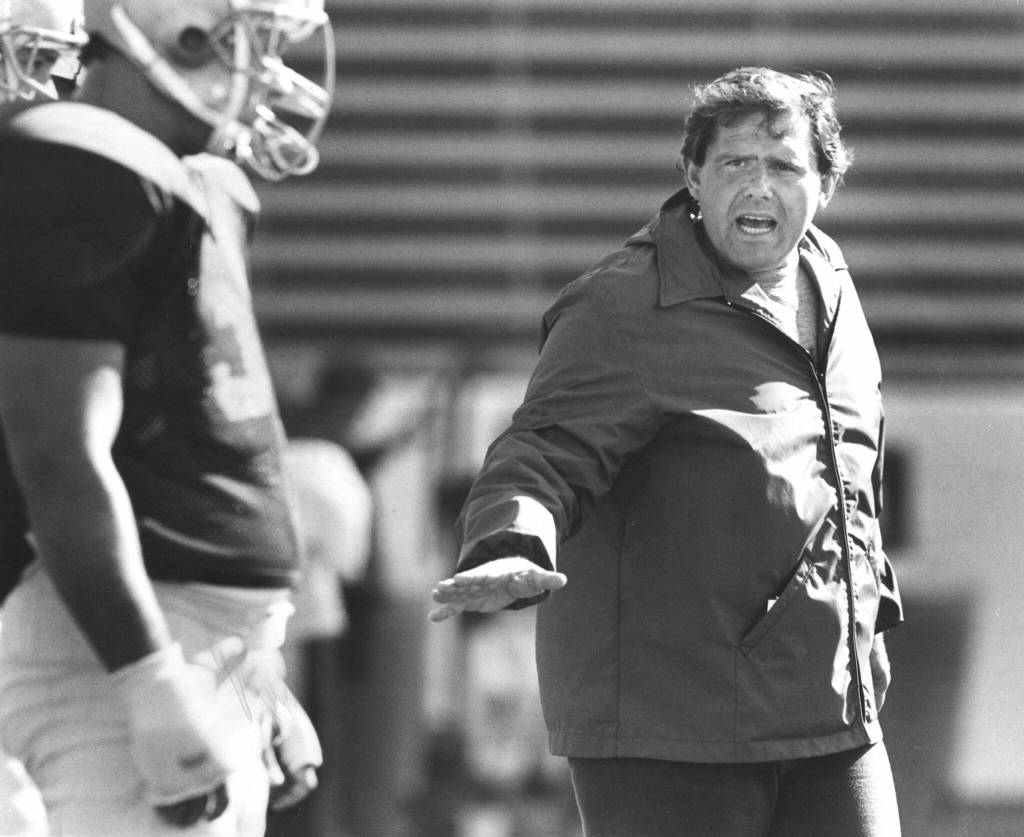 Snohomish High School graduate Keith Gilbertson Jr. during his time as a member of the University of Washington football coaching staff. (Michael OLeary / The Herald)
