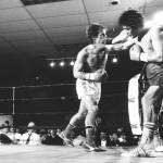 Marysville Pilchuck High School graduate and former U.S. National Amateur champion Bret Summers scores the first of a series of blows. (Bo Bowen / The Herald)