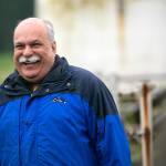 Daryl Williams, environmental liaison for the Tulalip Tribes, laughs while discussing the processes of an anaerobic digester on June 17 in Monroe. (Ryan Berry / The Herald)