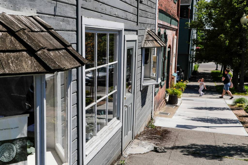 The Chef Behind The Curtain has no sign, and is nestled on a hill in downtown Snohomish. (Kevin Clark / The Herald)