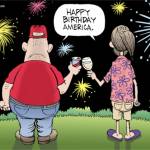 246 Years old, Independence Day, July 4, 2015, conservatives and liberals, Happy Birthday America