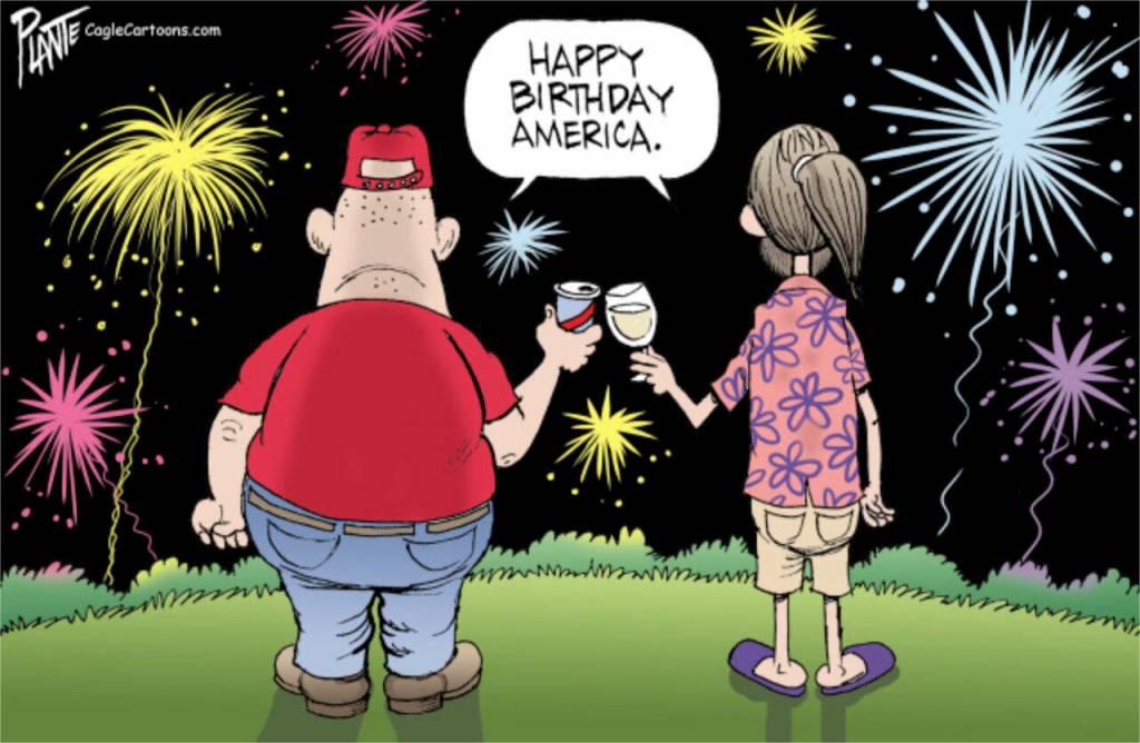 246 Years old, Independence Day, July 4, 2015, conservatives and liberals, Happy Birthday America