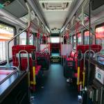 Everett Transits fleet of electric buses, like one seen here June 27, is on track to be fully electric by 2028. (Ryan Berry / The Herald)