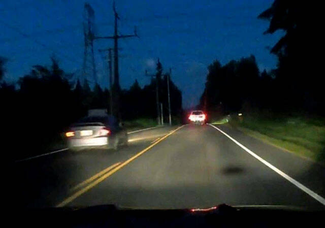 Dashcam footage that friends of Anthony Palko believe shows a car driving on the other side of the road moments before hitting and killing Palko on June 27. (Jenn Gaffney-Flores)