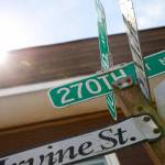 270th Street, which is part of a redevelopment plan, is seen on Friday, in Stanwood. (Ryan Berry / The Herald)