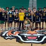 The Everett High School boys basketball team at the UMFK Summer Classic in Fort Kent, Maine. (Photo courtesy of Bobby Thompson)