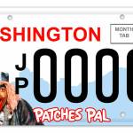 J.P. Patches and Gertrude on the new Patches Pal state specialty license Plate. (Submitted photo)