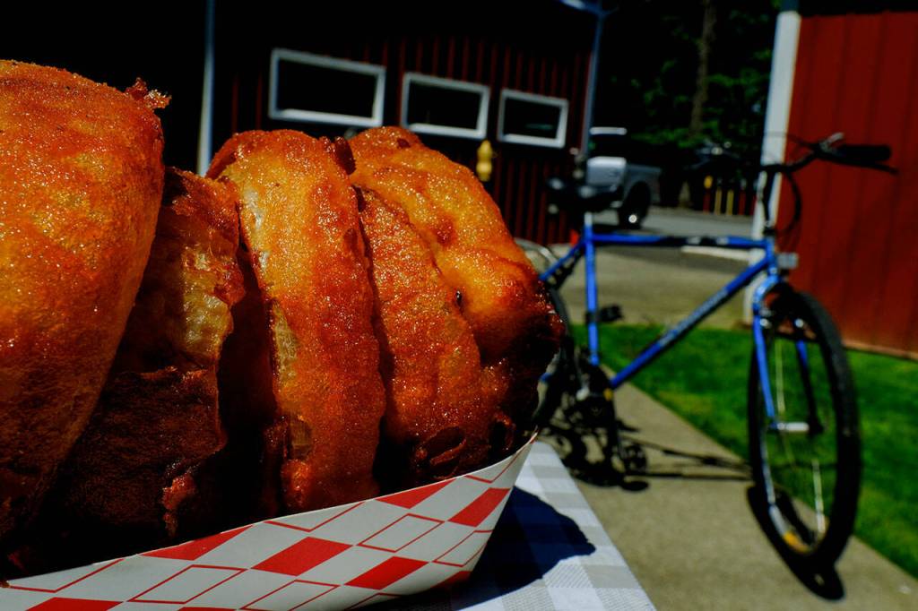 Stop by Nuttys Junkyard, located right off the Centennial Trail in Arlington, for juicy burgers and the crispiest onion rings that food reporter Taylor Goebel has ever tried. Taylor Goebel / The Herald photo