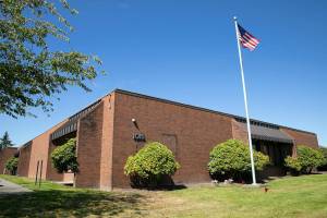 The Marysville Municipal Court building is pictured Monday, Aug. 22, 2022, in Marysville, Washington. (Ryan Berry / The Herald)