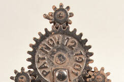 Antique tools can be interesting collectibles. This gadget, a mechanical rope twister, has a patent date of 1901.