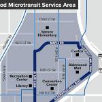 Community Transit's Lynnwood microtransit pilot project is set to launch this fall with a service area around the Alderwood mall. (Community Transit)