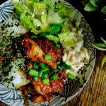 Enseamada, a new Filipino cafe in Everett, serves up generous plates like their adobo bowl, with soy garlic chicken, mac salad, rice and dressed lettuce. They also offer coffee drinks, halo halo and their must-have ensaymadas.