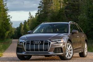 The 2022 Audi A6 Allroad has a turbocharged V6 engine paired with a seven-speed automatic transmission. Quattro all-wheel drive is standard. (Audi)