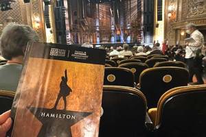 Caption: When Hamilton came to The Paramount Theatre, the Girl Scouts came too.