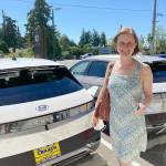 Pacific Northwest mother of two Jennifer Bardsley loves her Hyundai IONIQ 5s responsive handling and extensive battery life. (Jennifer Bardsley)