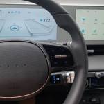 The Hyundai IONIQ 5 dashboard will direct you to the nearest charging station at the push of a button. (Jennifer Bardsley)