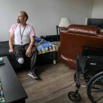 Vern Van Winkle was one of the first residents of Clares Place, a supportive housing complex that opened in the summer of 2019. (Lizz Giordano / The Herald file photo)