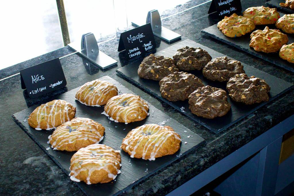 The Alice and mudslide cookies made by Mad Batter Bakehouse. (Rachel Rosen / Whidbey News-Times)