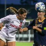 Sara Rodgers (left) returns to lead Snohomish after scoring 31 goals last season and propelling the Panthers to the 3A state quarterfinals. (Kevin Clark / The Herald)