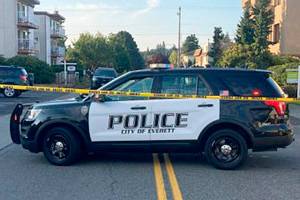 A man died Sunday morning after a gunshot in a home in the 3200 block of Wetmore Avenue near downtown Everett. (Everett Police Department)