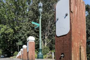 Riverside Park is the proposed site of a bridge to connect Everett Ave and 26th Pl in Everett, Washington on September 21, 2022. The city of Everett is planning a bridge from Everett Avenue east across the railroad to property it's developing into the Everett Point Industrial Center. (Kevin Clark / The Herald)