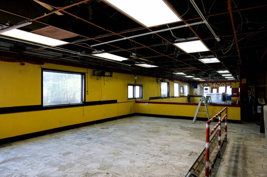 An April fire caused major damage to 5 Rivers Indian Cuisine, forcing the Everett restaurant to close its dining area. 5 Rivers reopened in September, and is currently offering takeout only. (Taylor Goebel / The Herald)