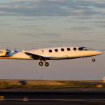 Eviations all-electric plane in flight Tuesday morning, in Moses Lake. (Eviation)