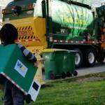 Making your own WM truck costume takes only a few supplies and can be recycled when you’re done with it. (Courtesy Waste Management)