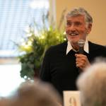 The Galloping Gourmet star Graham Kerr tells the story of what he calls his abundant life to residents of Windsor Square Retirement Community in Marysville. Kerr, 88, lives in Warm Beach. (Ryan Berry / The Herald)