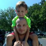 Anthony Christie with his son (Family photo)