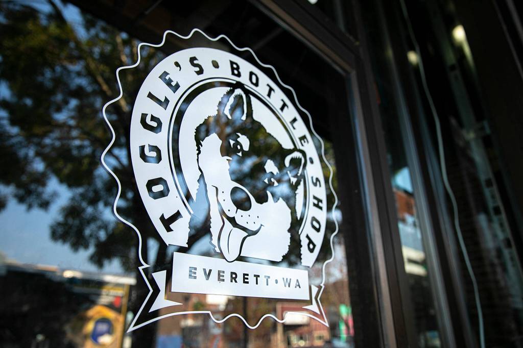 Toggles Bottle Shop is closed permanently on Oct. 3, in downtown Everett. (Ryan Berry / The Herald)